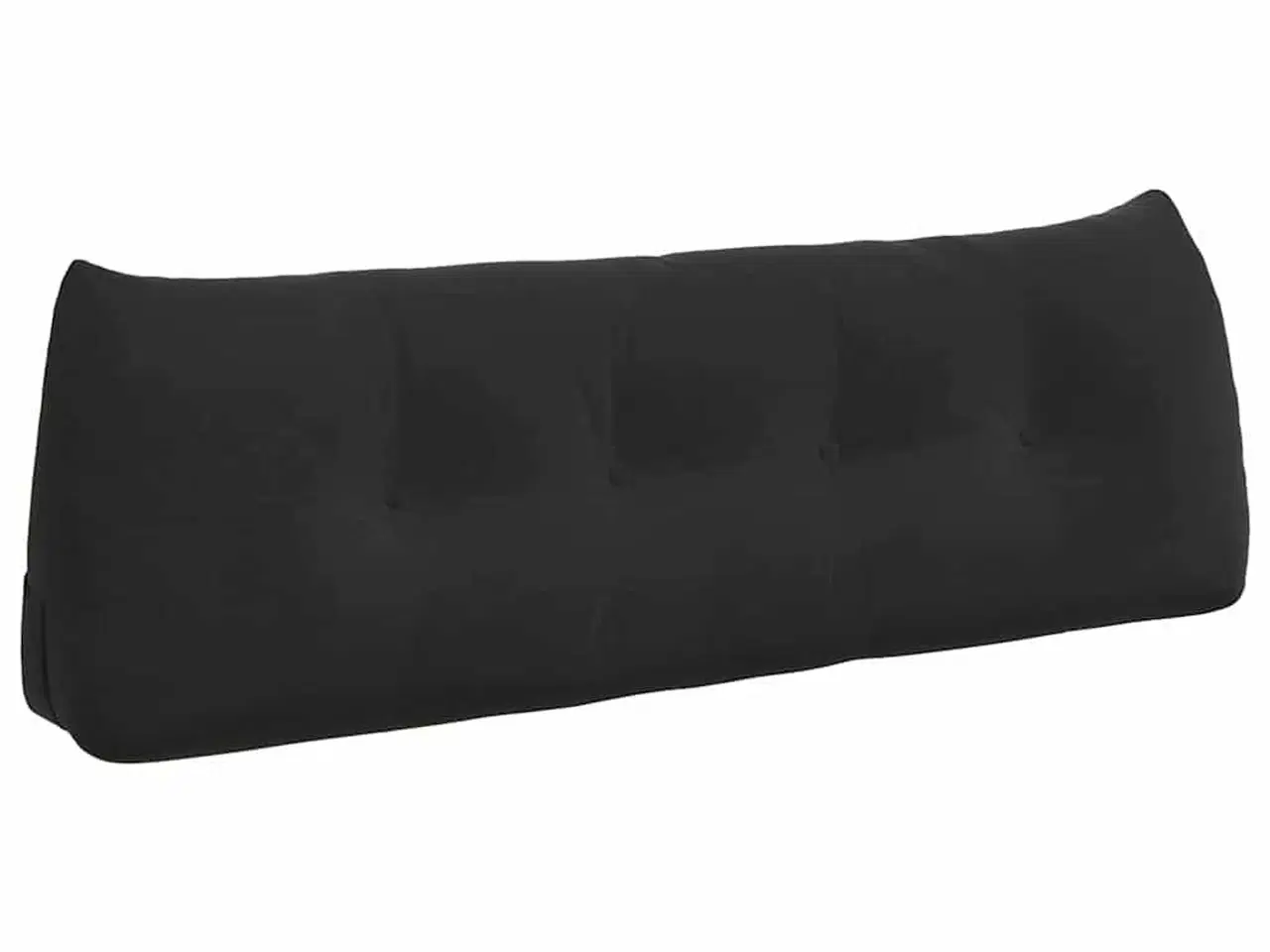 Billede 2 - Rygpude Sort 140 x 24 x 50 cm Fløjl