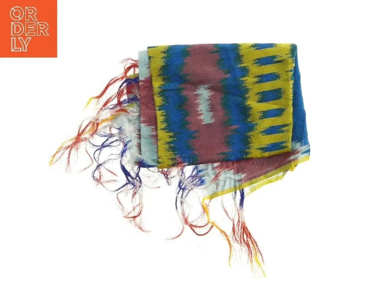 Billede 1 - Farverigt mønstret tørklæde (str. 56x180 cm)