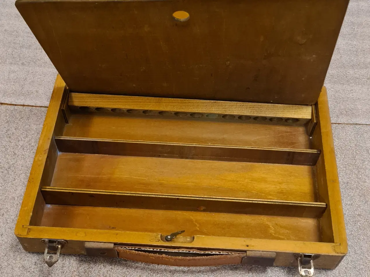 Billede 3 - Stelling retro træ æske