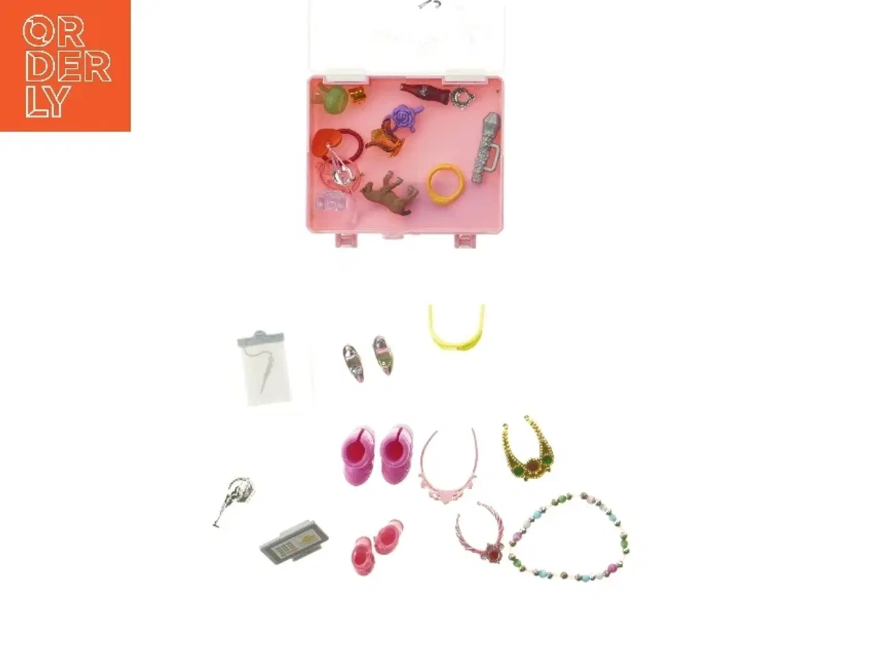 Billede 2 - Dukketilbehørssæt med opbevaringskasse (str. 11 cm)