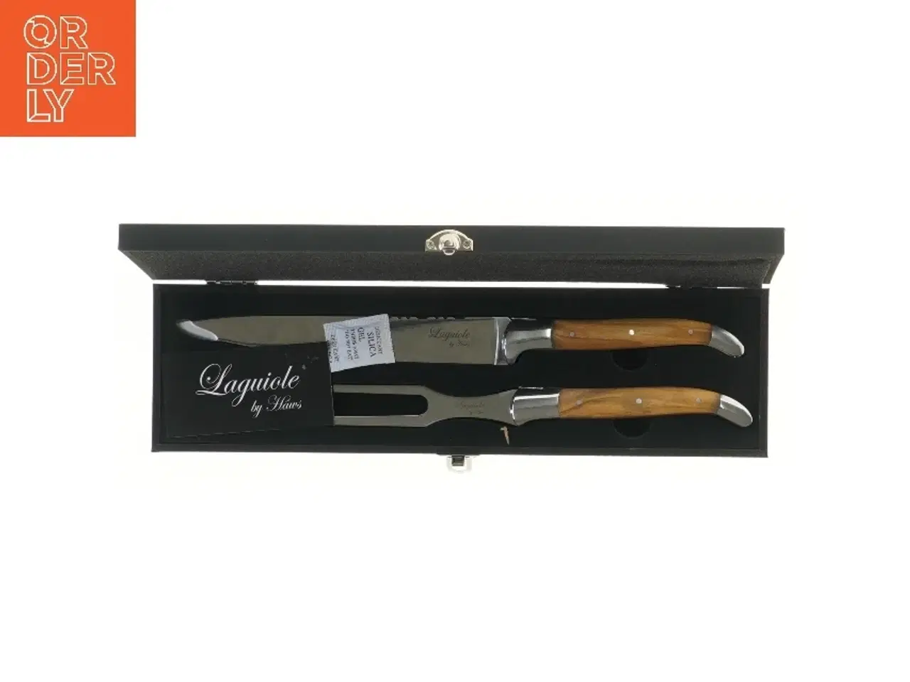 Billede 4 - Laguiole trancherset med kniv og gaffel fra Laguiole (str. 33 cm)