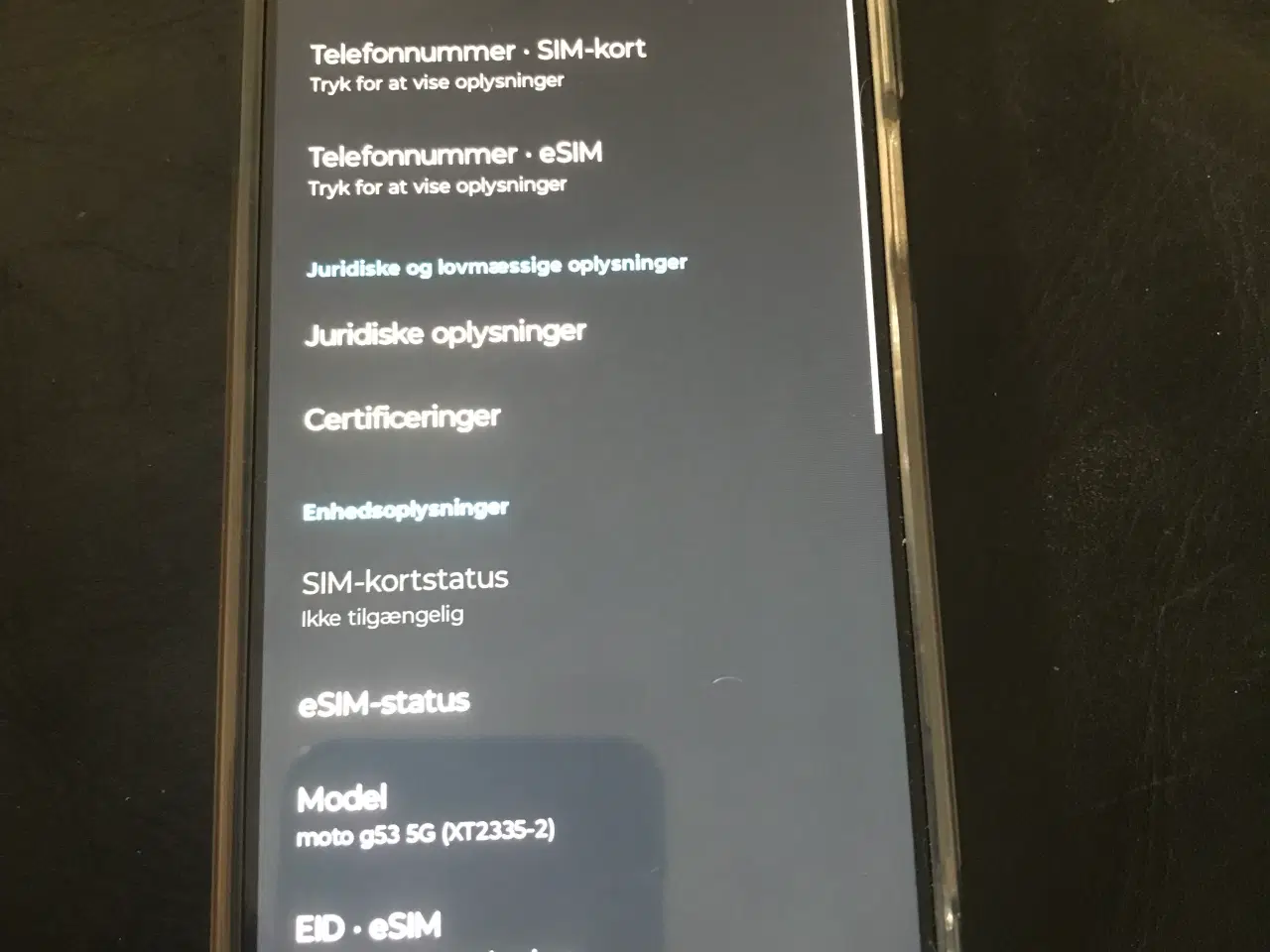 Billede 1 - Moto g54 5g med covers stå som ny nul riser 