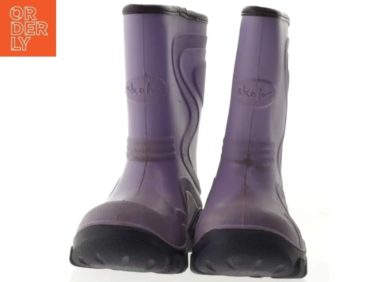 Billede 3 - Lilla gummistøvler til børn fra Skofus (str. 33 )
