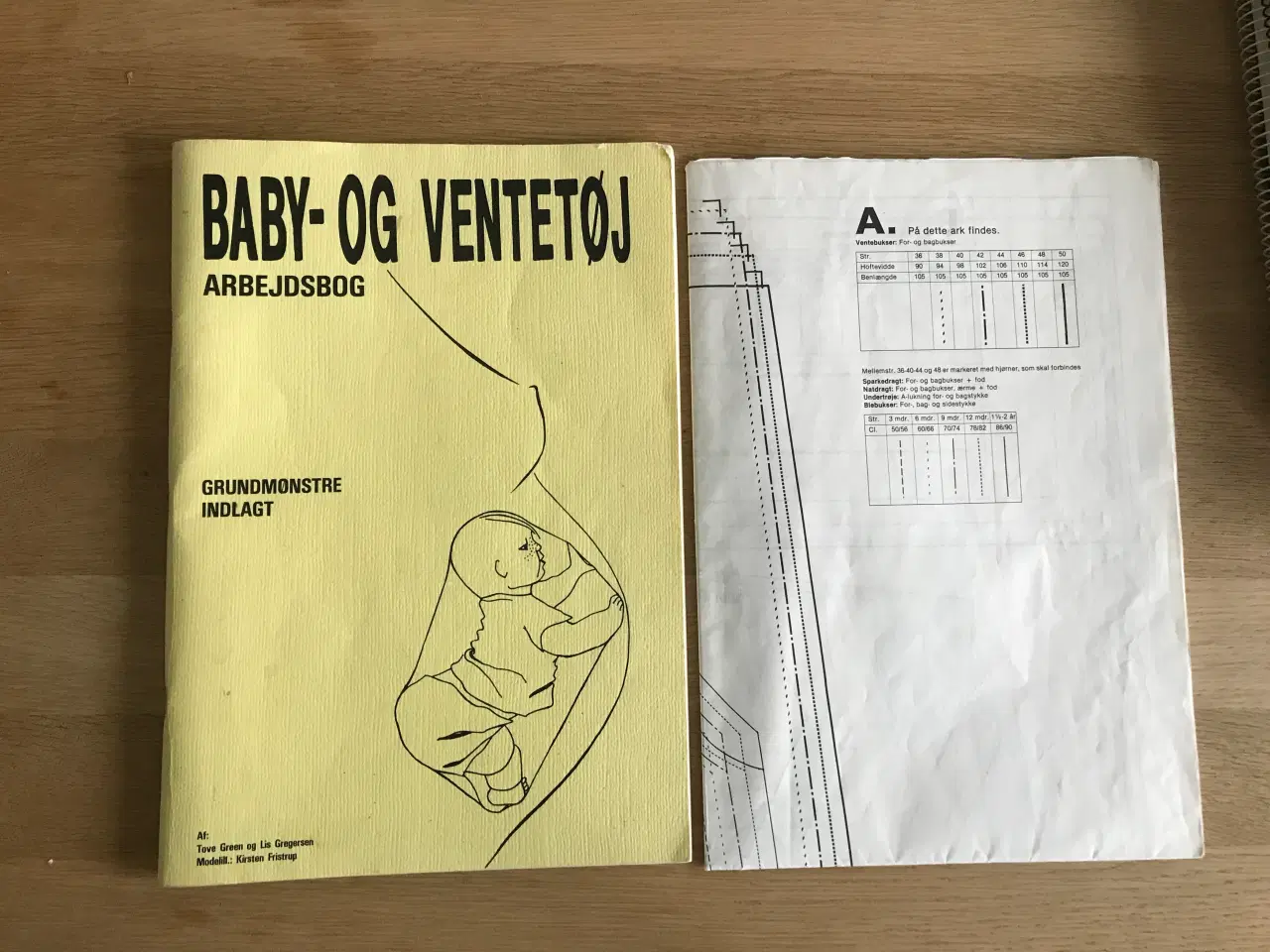Billede 1 - BABY- og VENTETØJ - Arbejdsbog med grundmønstre