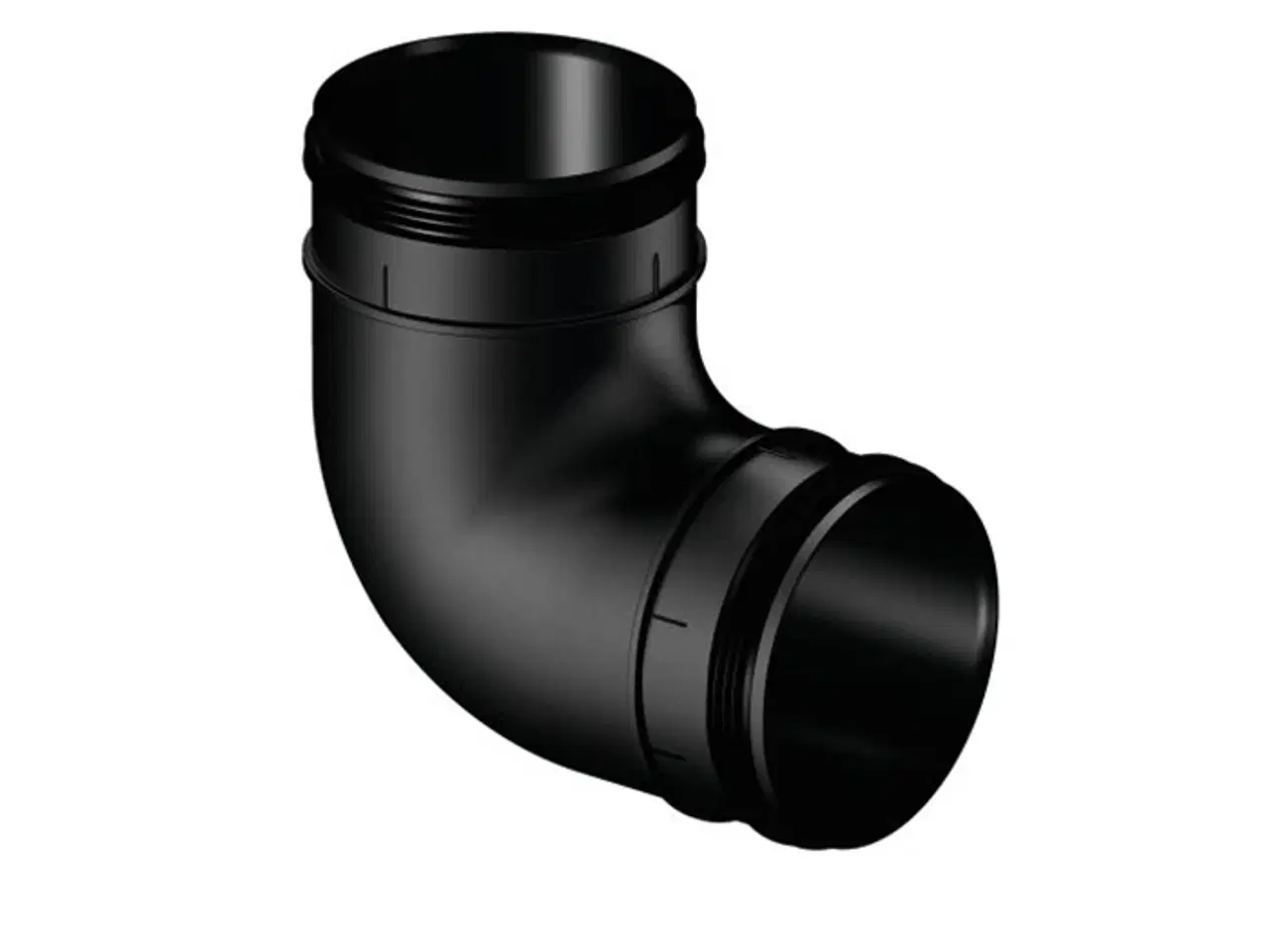 Billede 1 - Ventilations plastbøjning Uponor