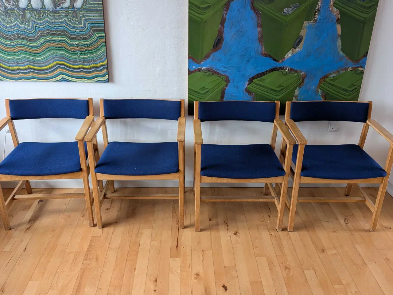 Billede 1 - 4 stk. Børge Mogensen, 3248, armstol