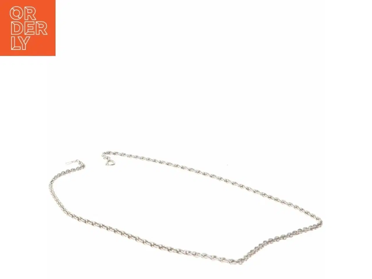 Billede 3 - Sølvfarvet halskæde (str. 45 cm)
