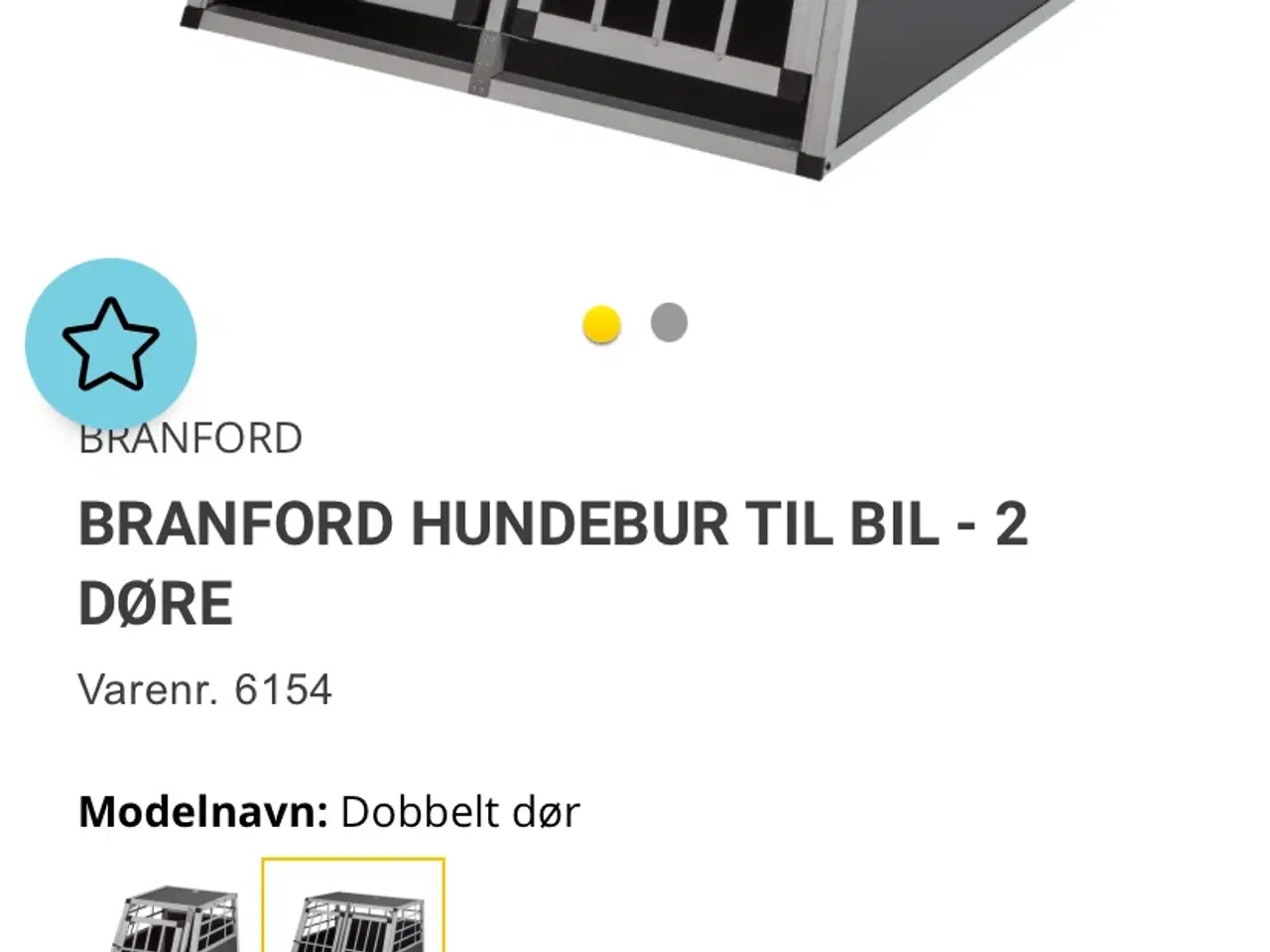 Billede 1 - Hundebur med 2 låger