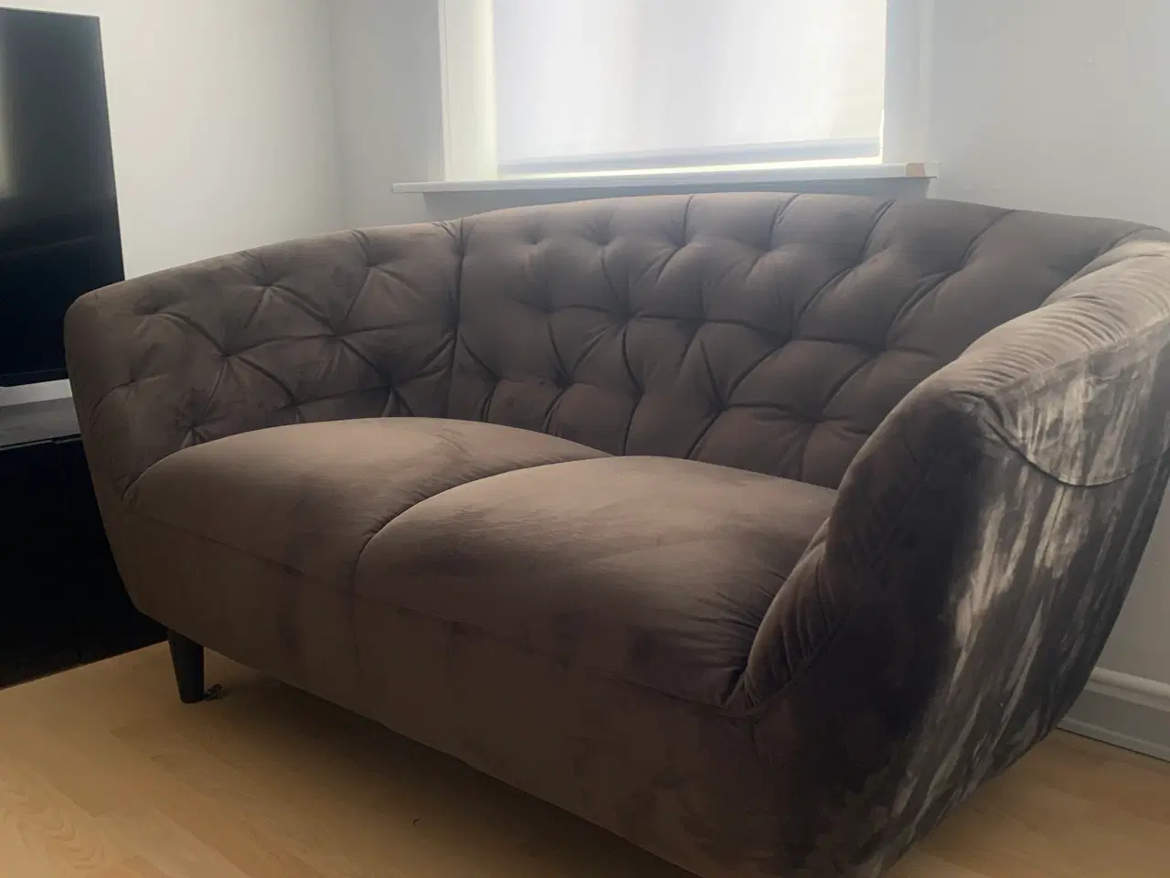 Billede 3 -  Velour sofa fra Ilva