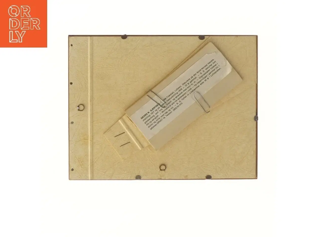 Billede 4 - Indrammet litografi med skibsmotiv (str. 20,5x26 cm)