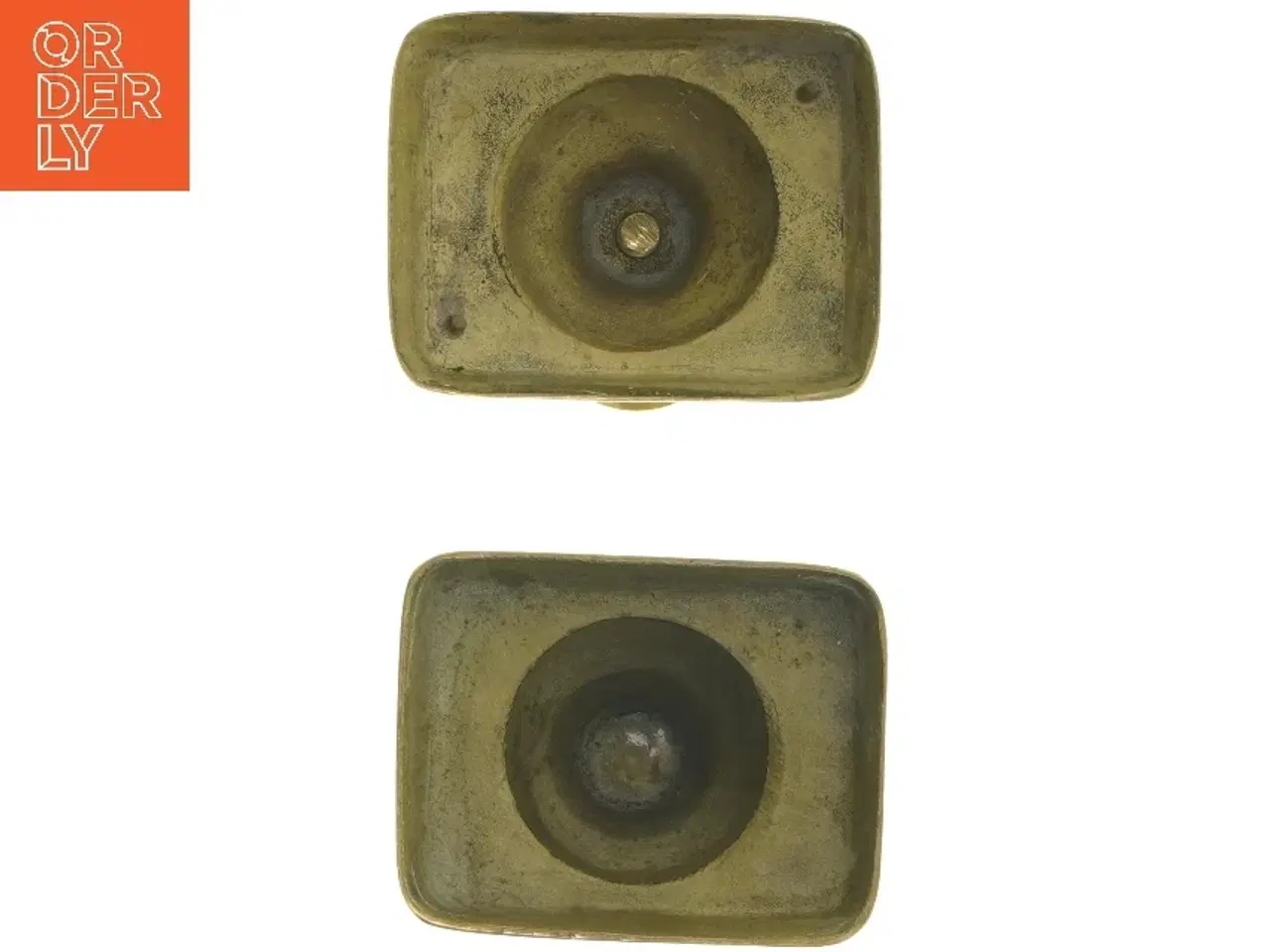 Billede 2 - Messing lysestager (str. 19,5 cm)