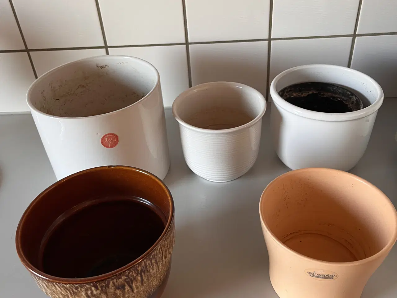 Billede 1 - Blomsterpotter dia.  12.5-18 cm 