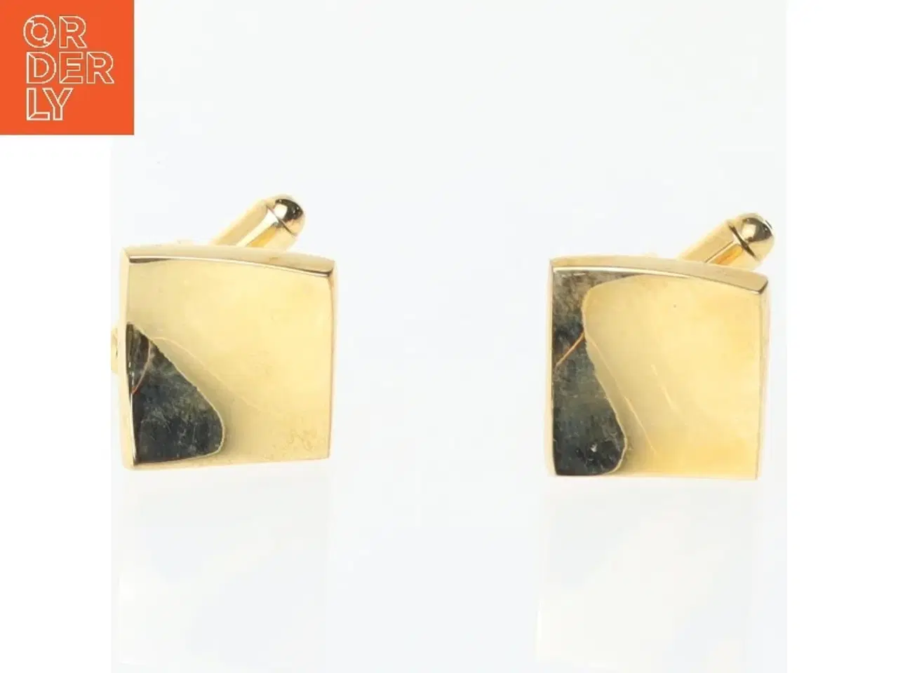 Billede 2 - Guld manchetknapper (str. 2 cm)