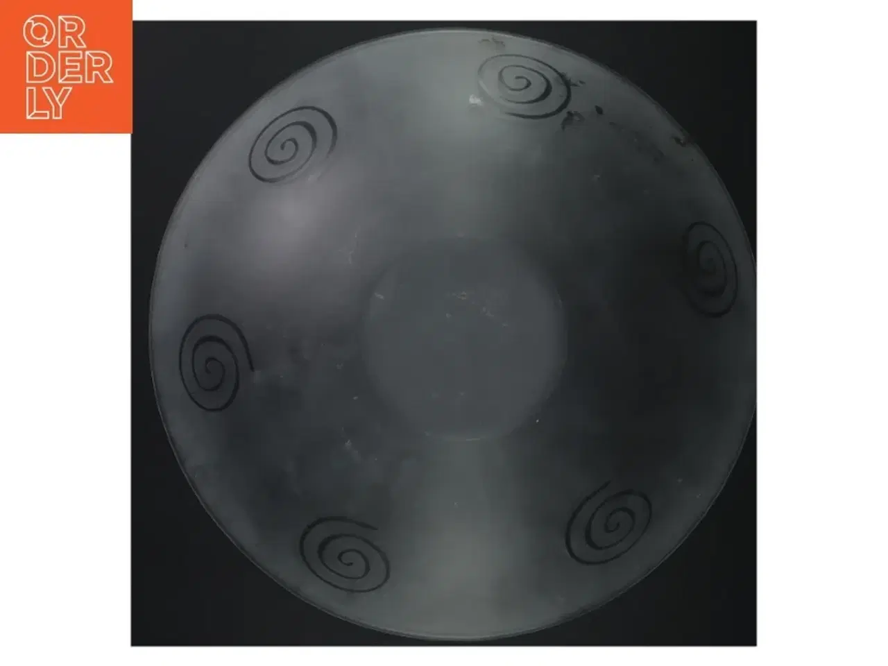 Billede 4 - Glasfad med spiralmønster (str. 33 cm)