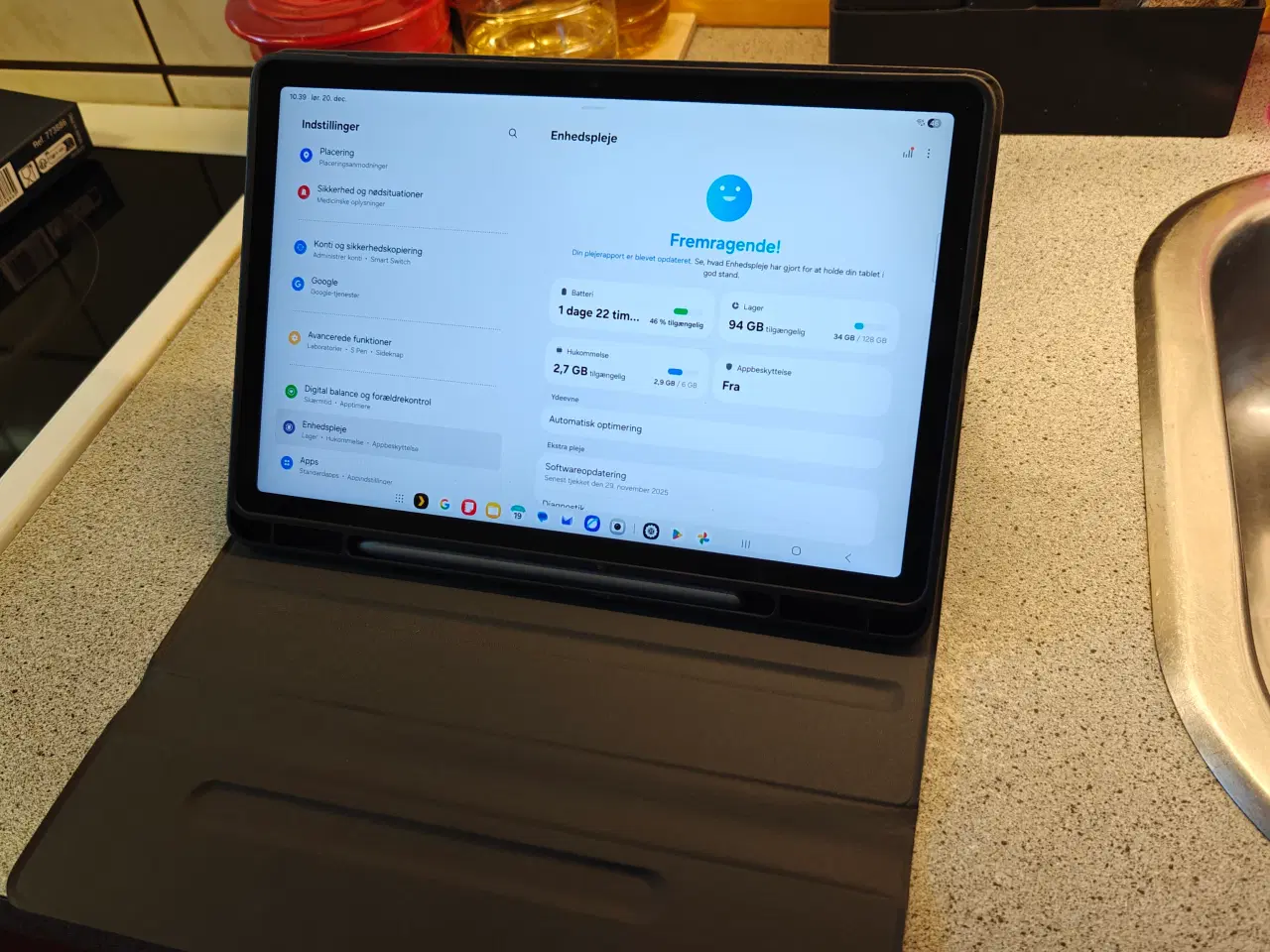 Billede 1 - Samsung Galaxy Tab S9 FE wi-fi tablet 6/128GB