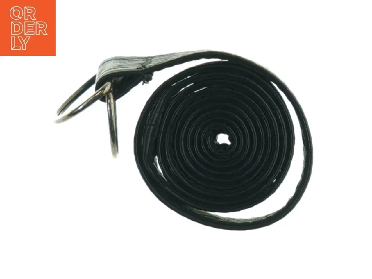 Billede 3 - Sort læderbælte (str. Længde, 108 cm. b 3,5 cm)