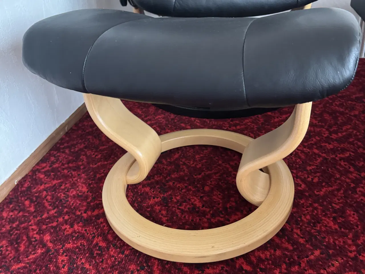 Billede 3 - Stressless lænestol med fodskammel 