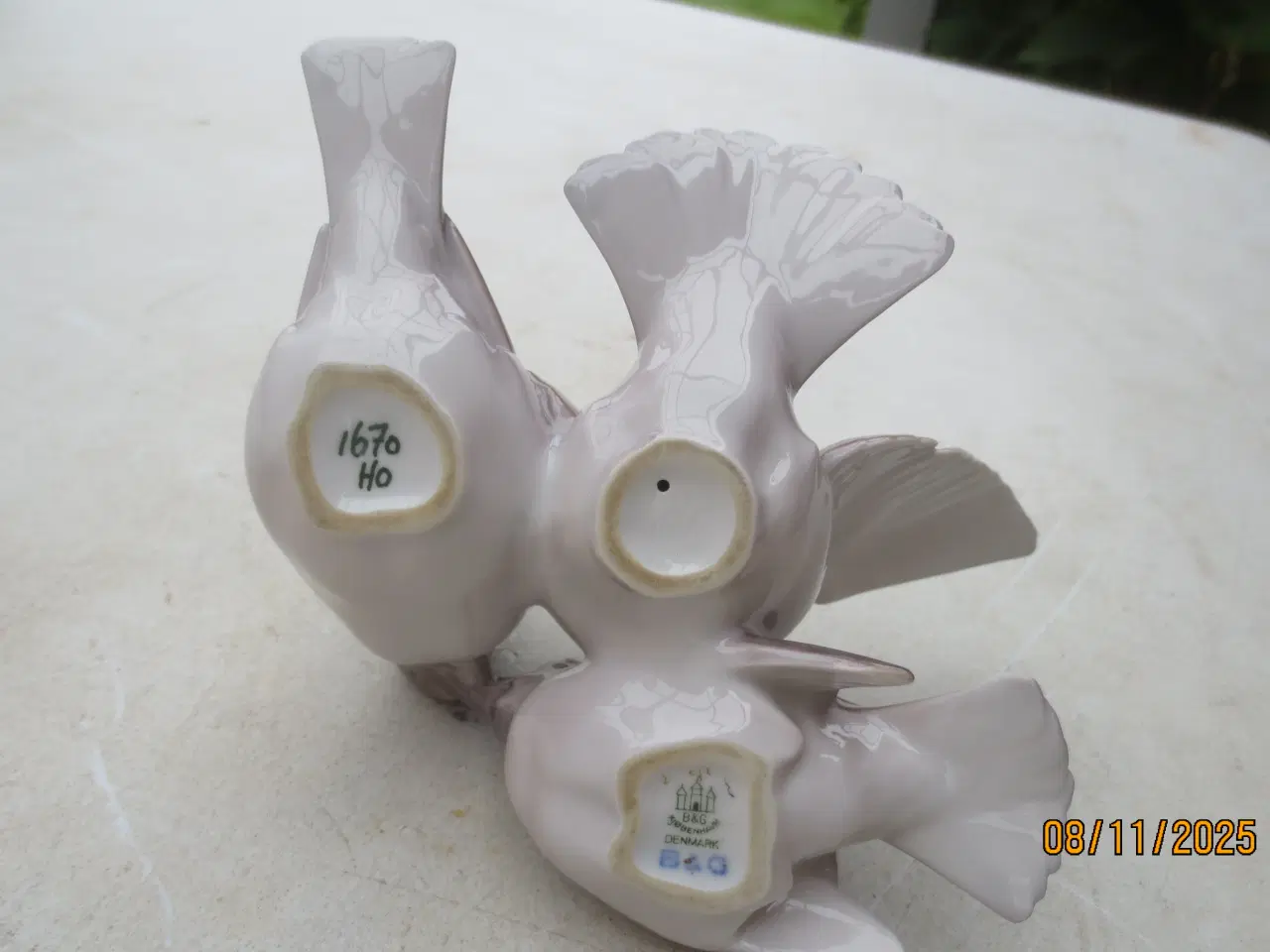 Billede 5 - 1 stk B&G Fugl mor med unger der spiser nummer 167