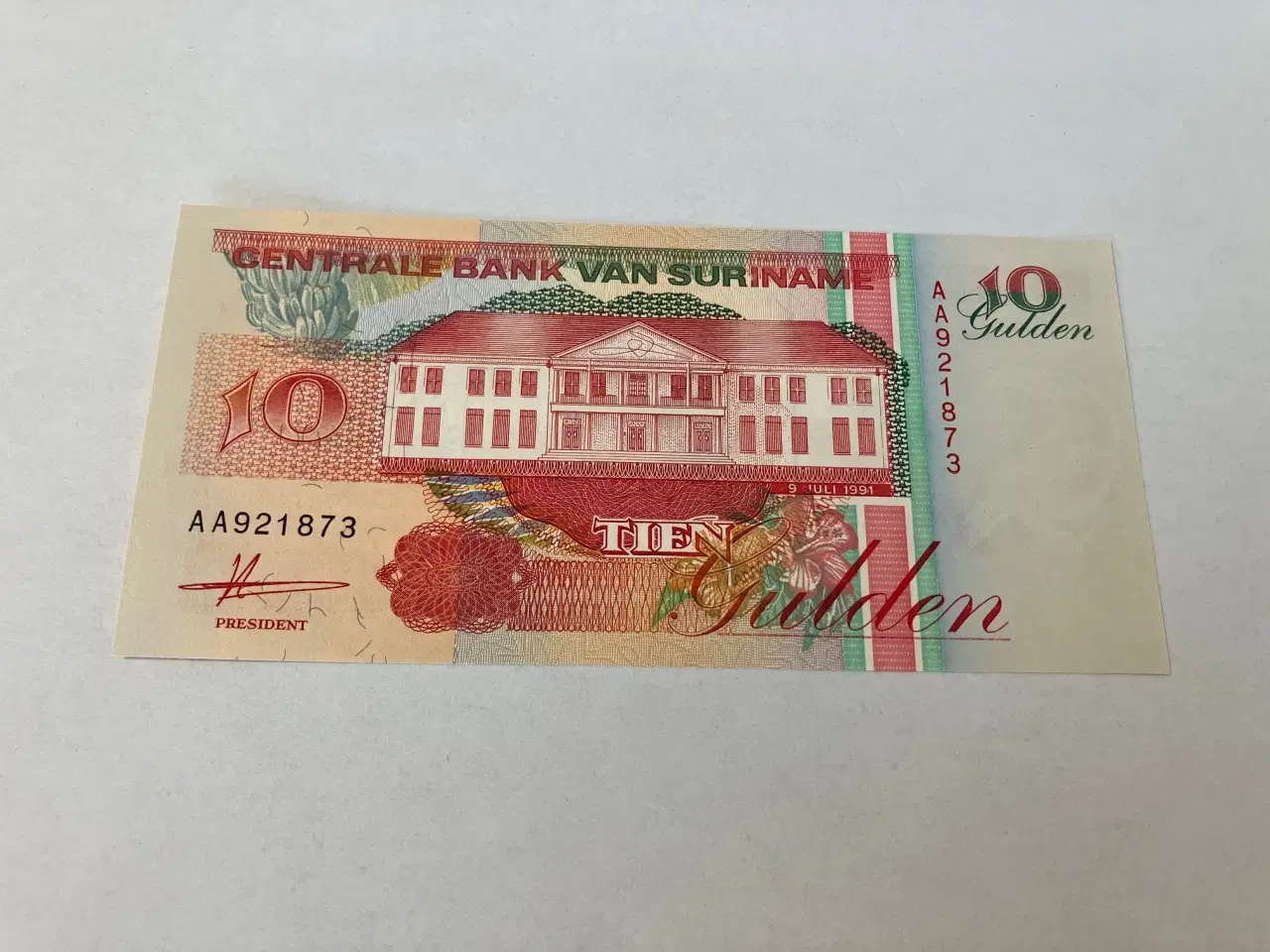 Billede 1 - 10 Gulden Suriname