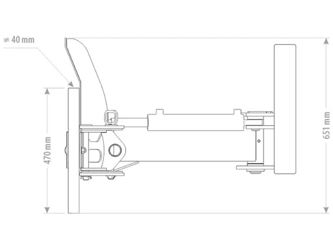 Billede 3 - FK Machinery Skrabe/spalte blad hydraulisk sving flere str.