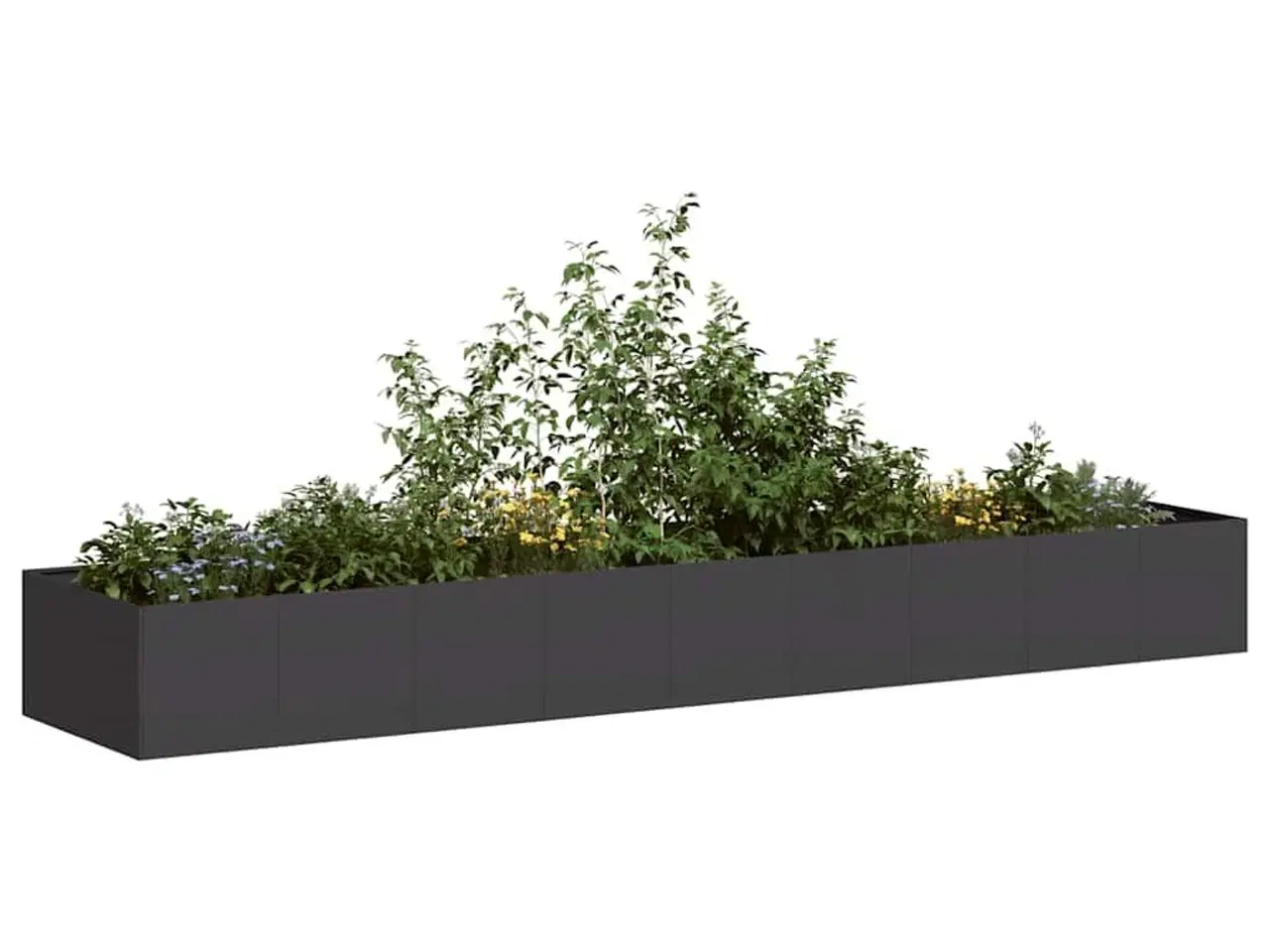Billede 1 - Plantekasse 360x80x40 cm stål sort