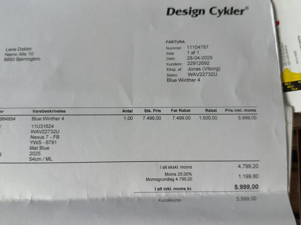 Billede 1 - Winther dame cykle 
