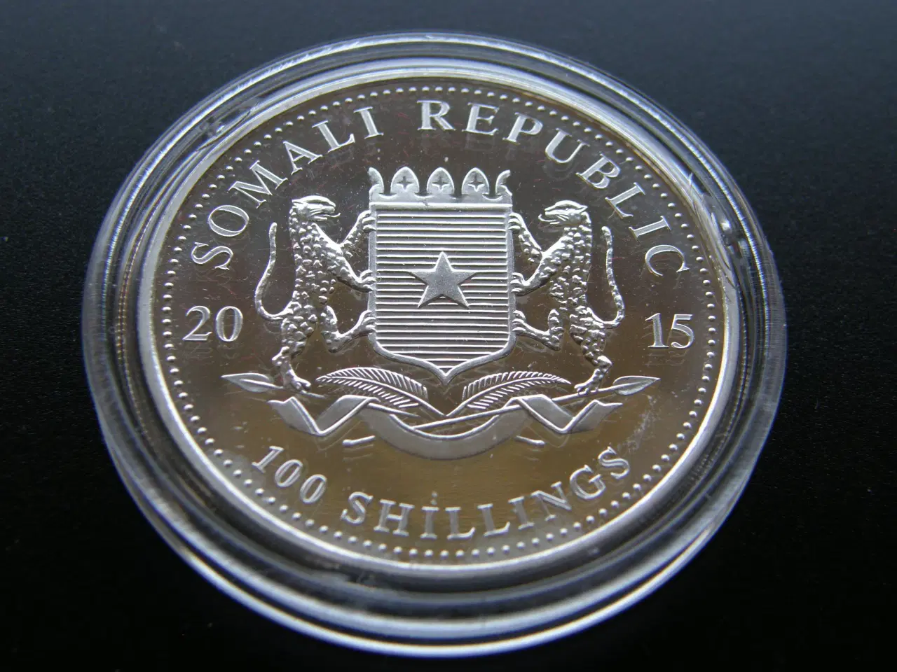 Billede 2 - Somali  100 Shillings  2015  Sølv  Kv.Unc.
