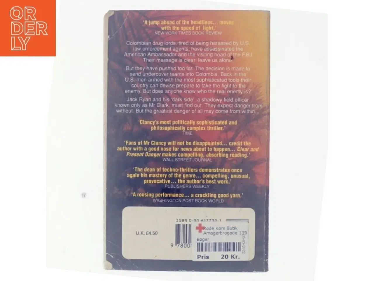 Billede 3 - Clear and Present Danger Novel by Tom Clancy