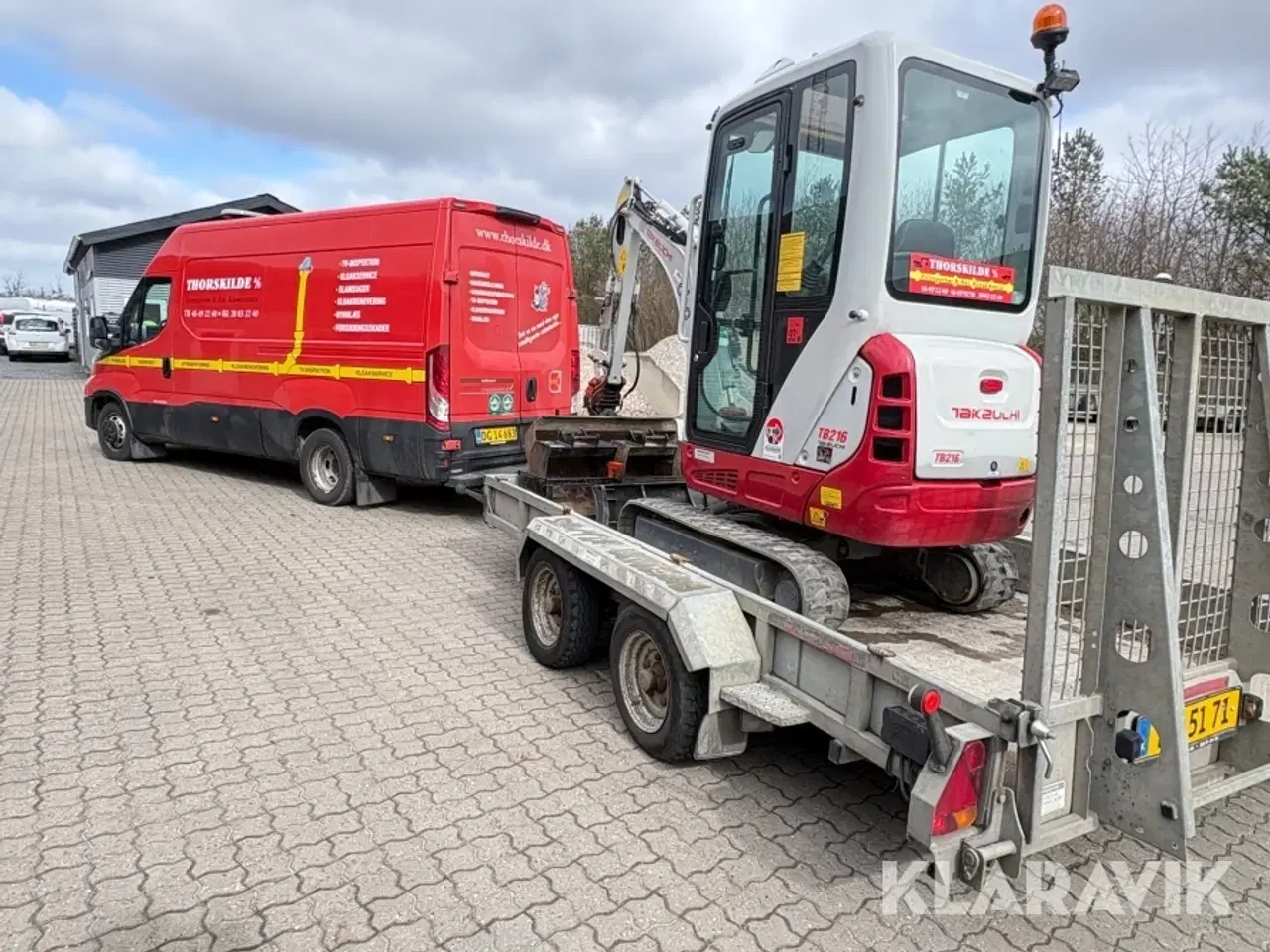Billede 4 - Entreprenørpakke Iveco Daily 3.0 med servicevogn minigraver maskintrailer