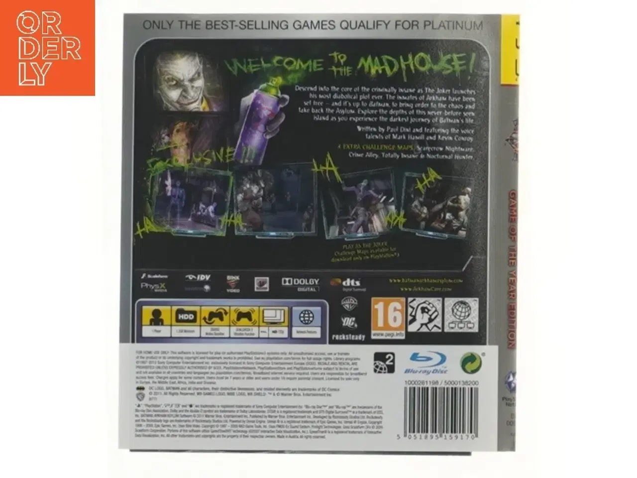 Billede 2 - Batman: Arkham Asylum (GOTY) til PS3 – I plastlomme