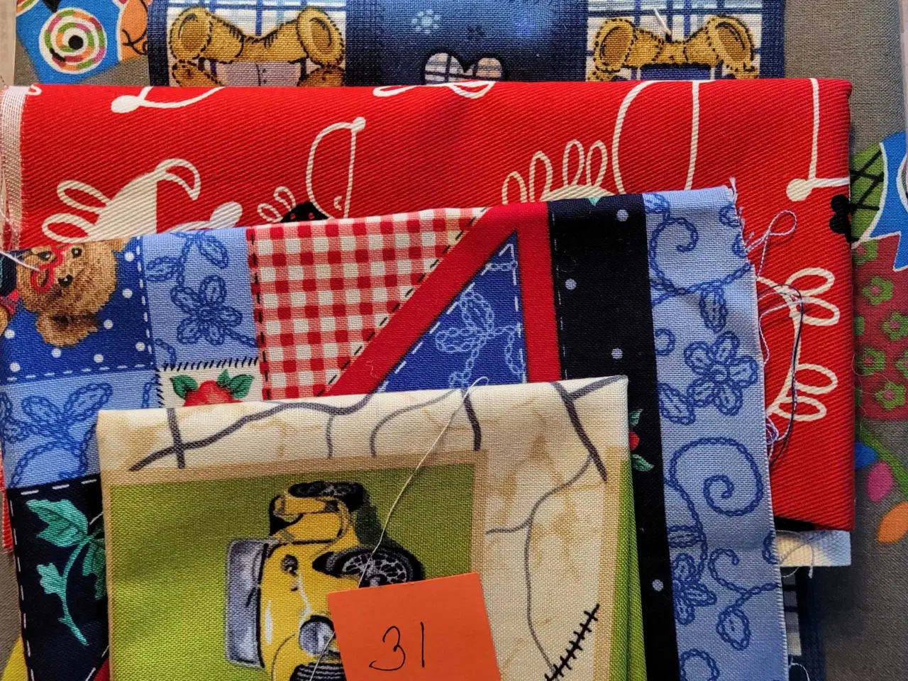 Billede 5 - Jule patchwork stof 