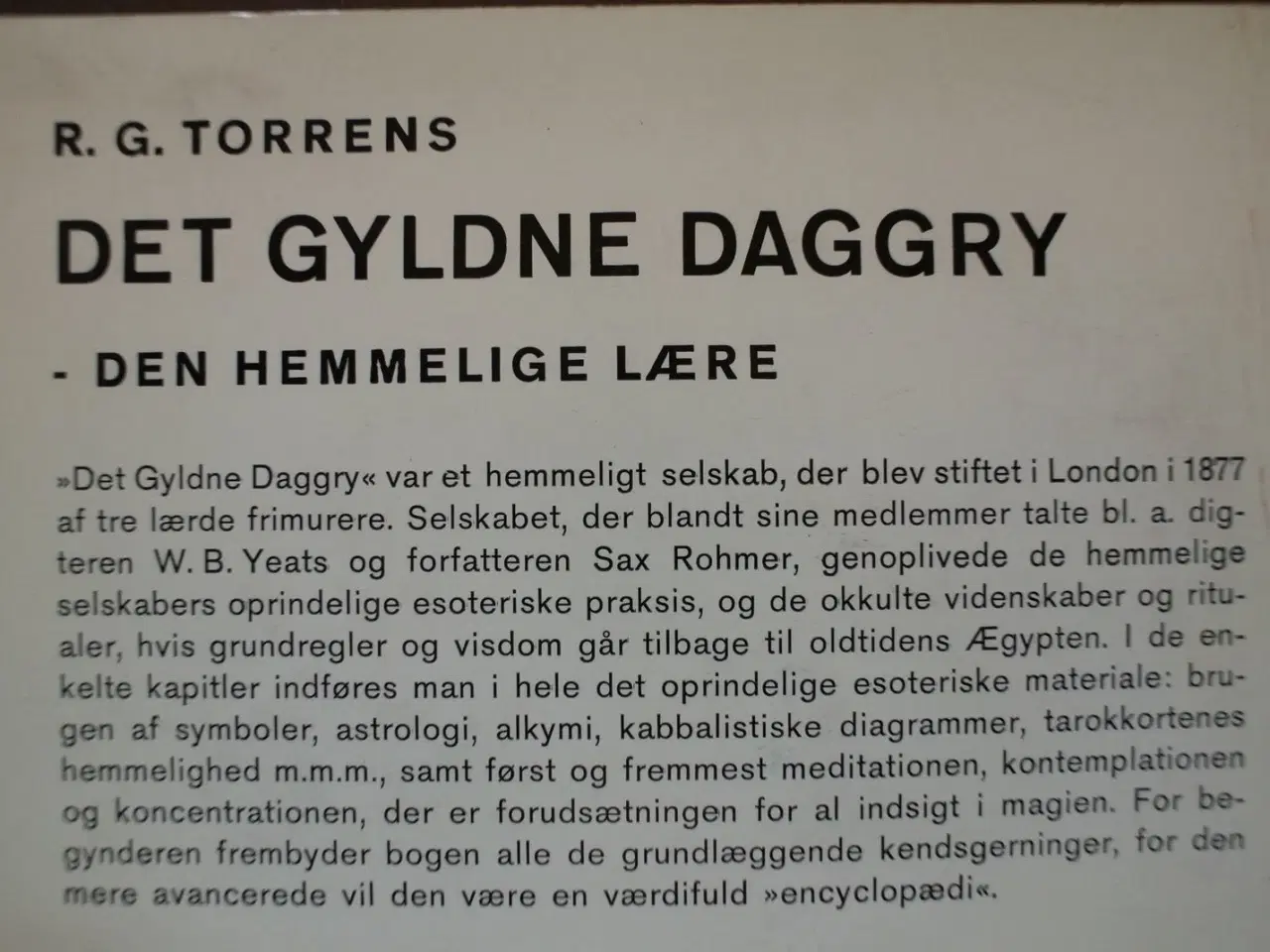 Billede 4 - det gyldne daggry - den hemmelige lære, af r. g. t