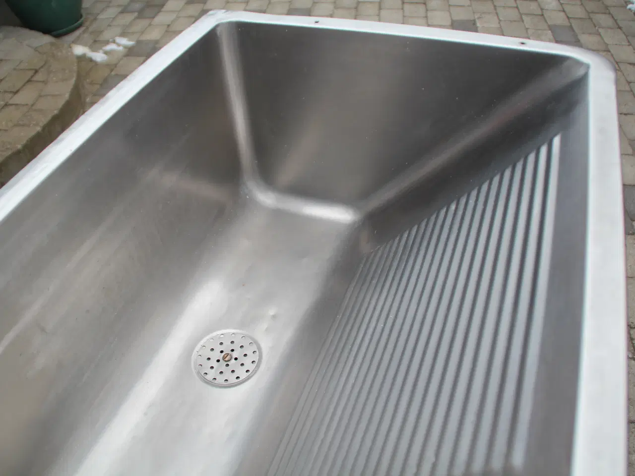 Billede 4 - Stor rustfri stålvask