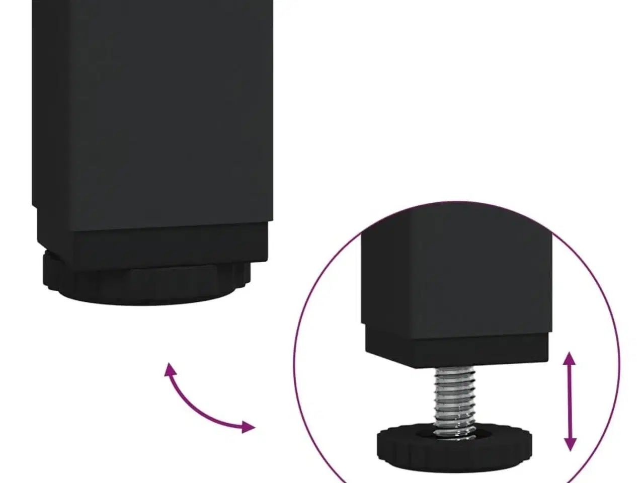 Billede 9 - Konsolbord 72,5x25x75 cm konstrueret træ sonoma-eg