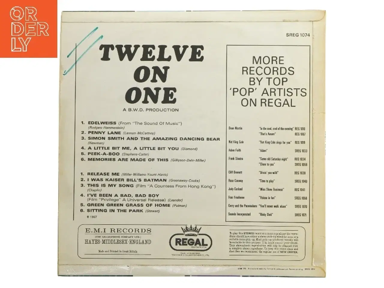 Billede 2 - Twelve on One LP