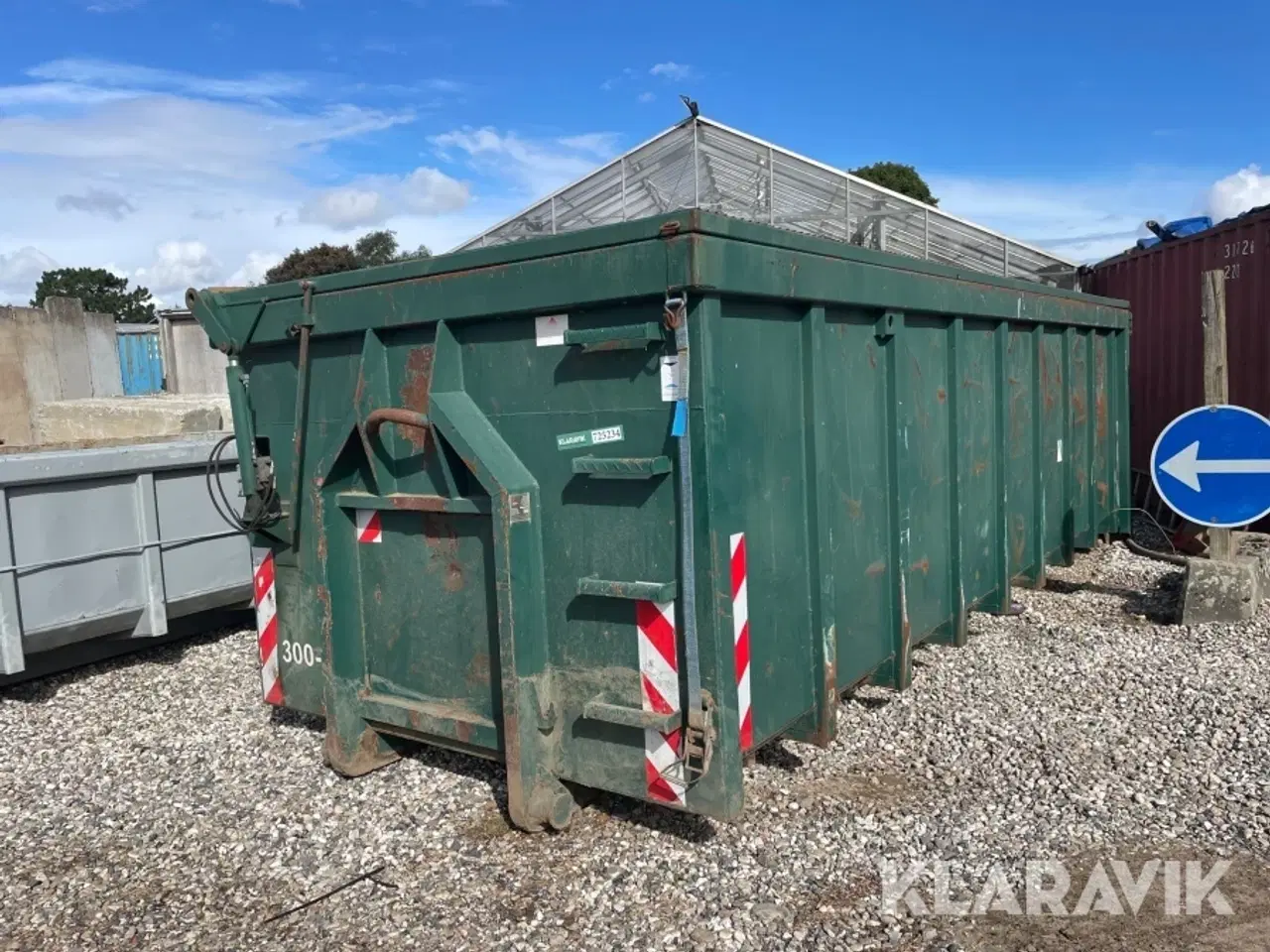 Billede 1 - Container med hydraulisk låg Geostad 300-18