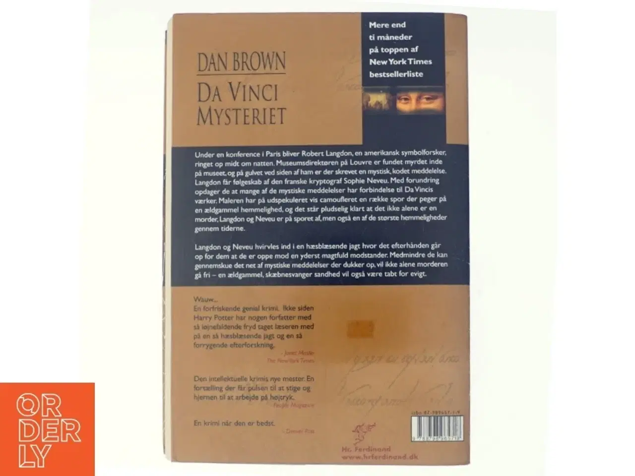 Billede 3 - Da Vinci mysteriet af Dan Brown (Bog)