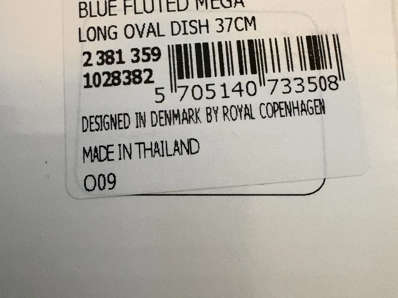 Billede 3 - Royal Copenhagen Blue Mega Riflet fad 37 cm