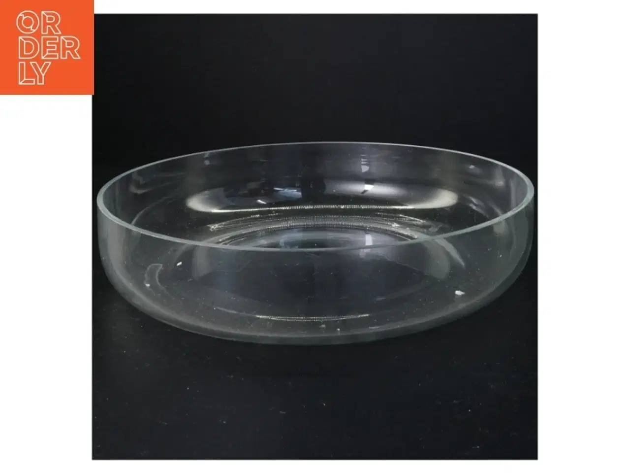 Billede 1 - Stor glasskål mundblæst fra Philippi (str. Diameter 30 cm)