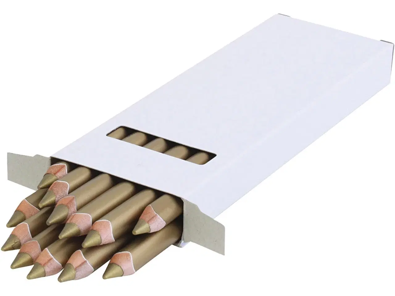 Billede 1 - edu Kraftige Farveblyanter, tykkelse 10 mm, mine 6,25 mm, guld, 12 stk./ 1 pk.