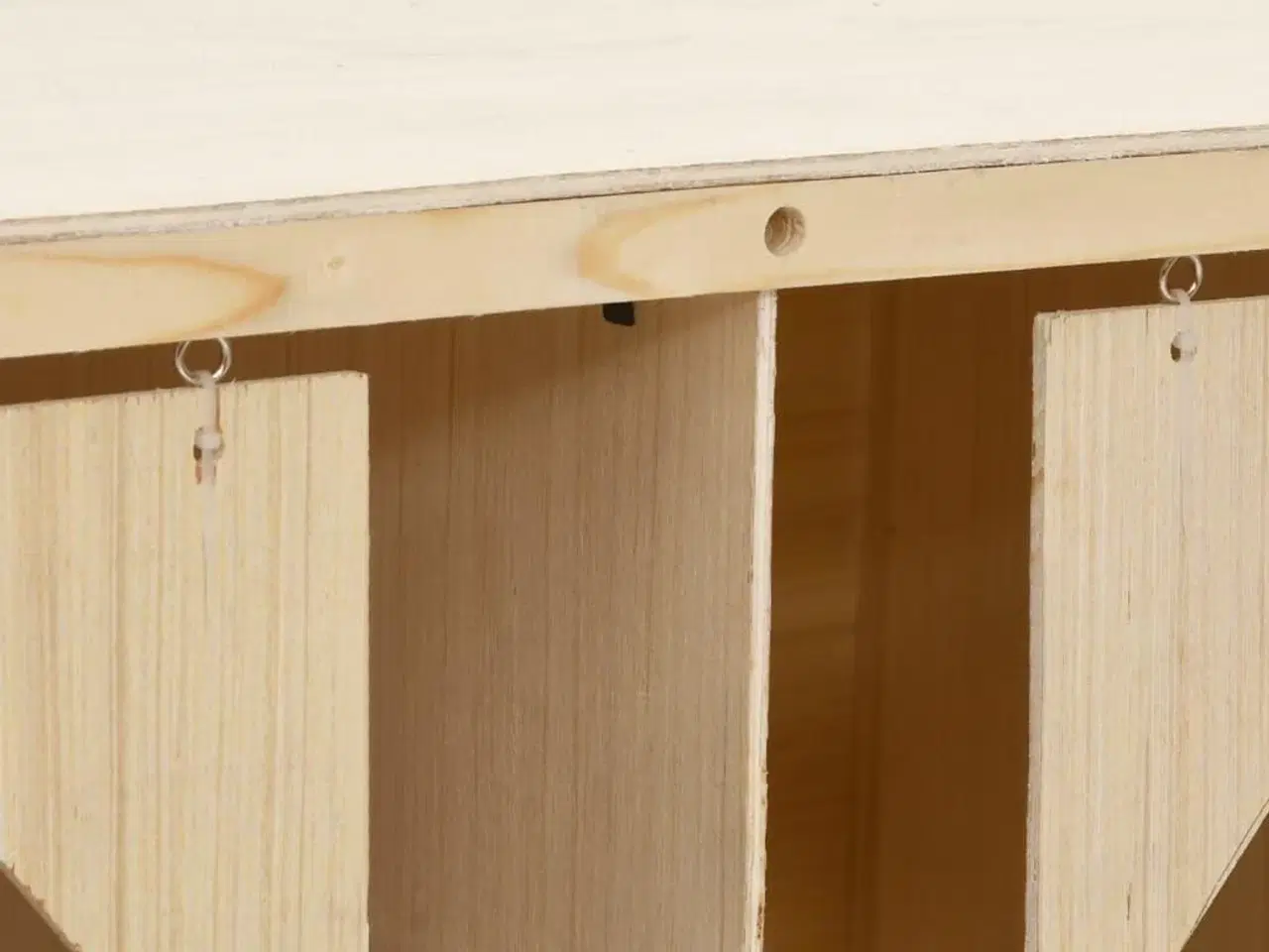 Billede 6 - Redekasse til høns med 3 rum 72x33x38 cm massivt fyrretræ