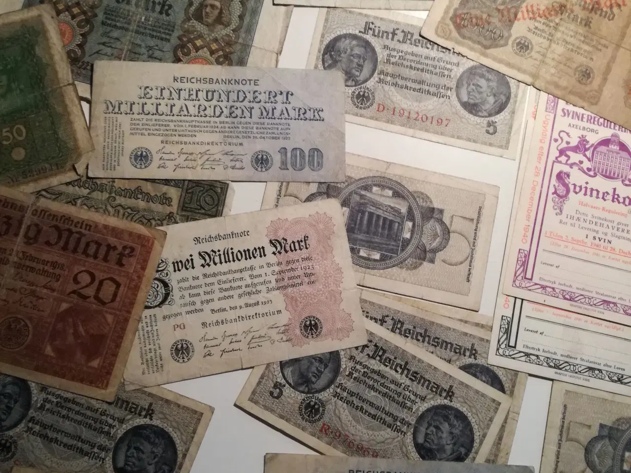 Billede 6 - Gamle tyske pengesedler fra 18 - 19 århundrede