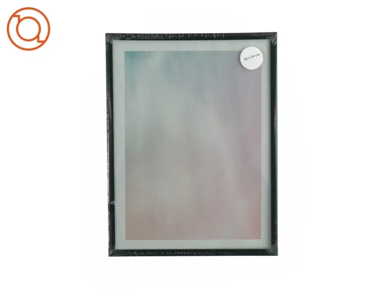 Billede 1 - Sort billedramme fra Ukendt (str. LB: 18x24 cm)