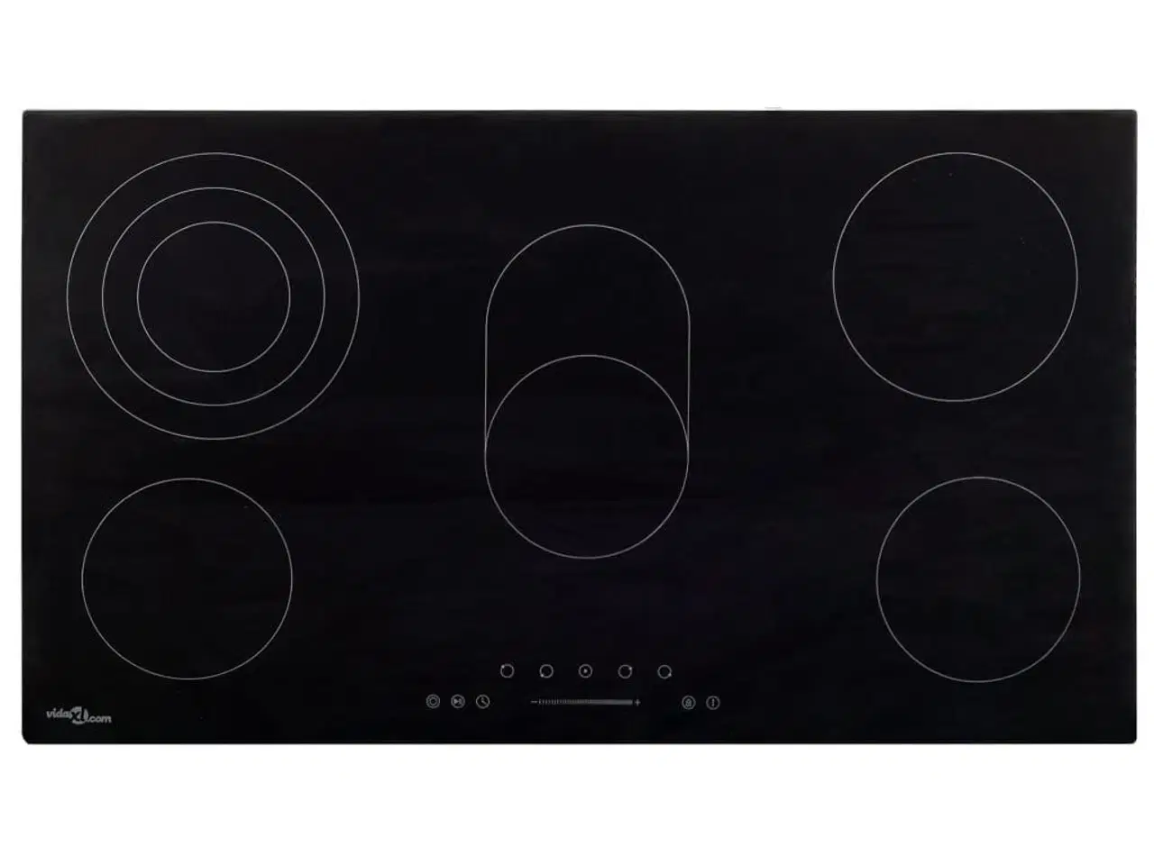 Billede 1 - Keramisk kogeplade med 5 brændere Touch Control 8500 W 77 cm