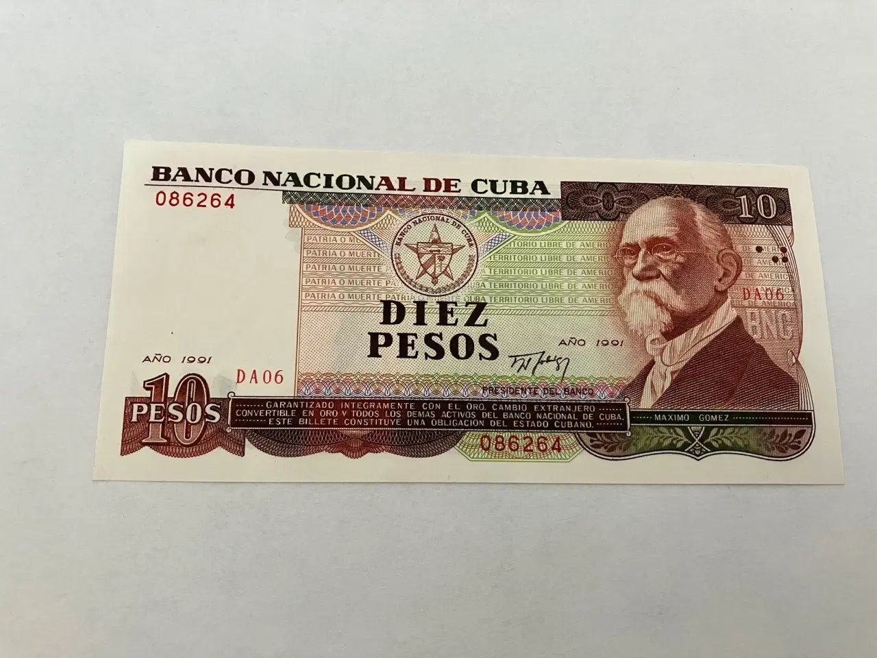 Billede 1 - 10 Pesos Cuba 1991