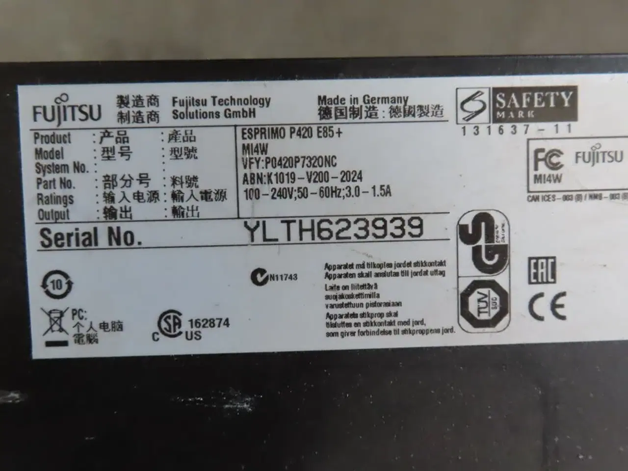 Billede 2 - Stationær computer FUJITSU P420 E85+