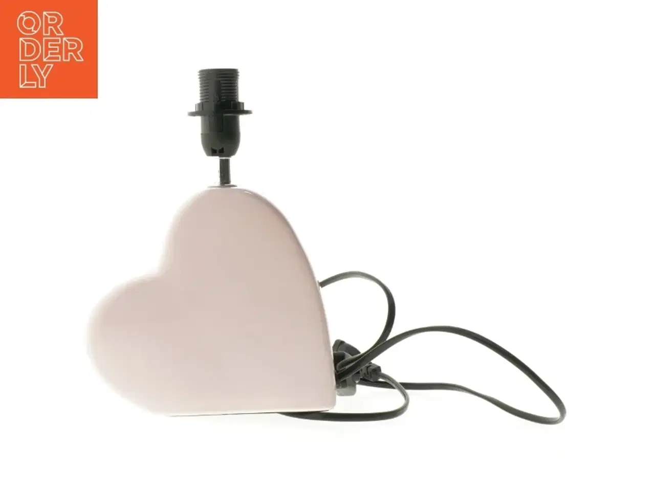 Billede 3 - Hjerteformet keramik bordlampe (str. 24 cm)
