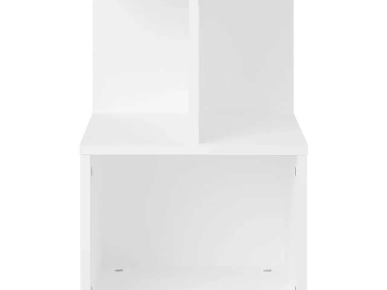 Billede 4 - Sengebord 35x35x55 cm konstrueret træ hvid