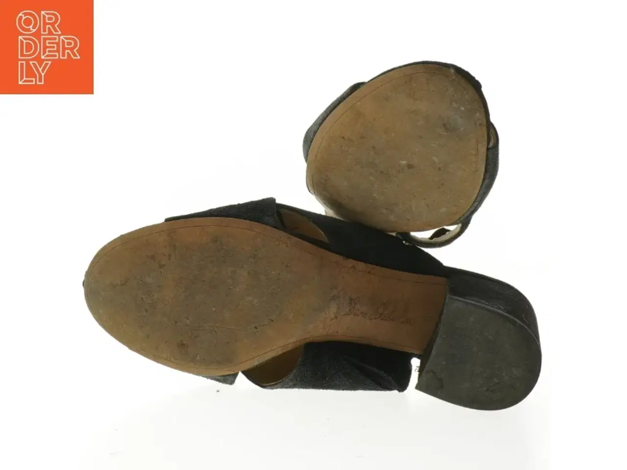 Billede 3 - Kvinde sort sandaler med hæl (str. Længde, 25 cm)