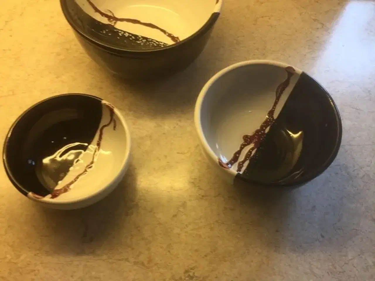 Billede 2 - 3 forskellige størrelser skåle keramik